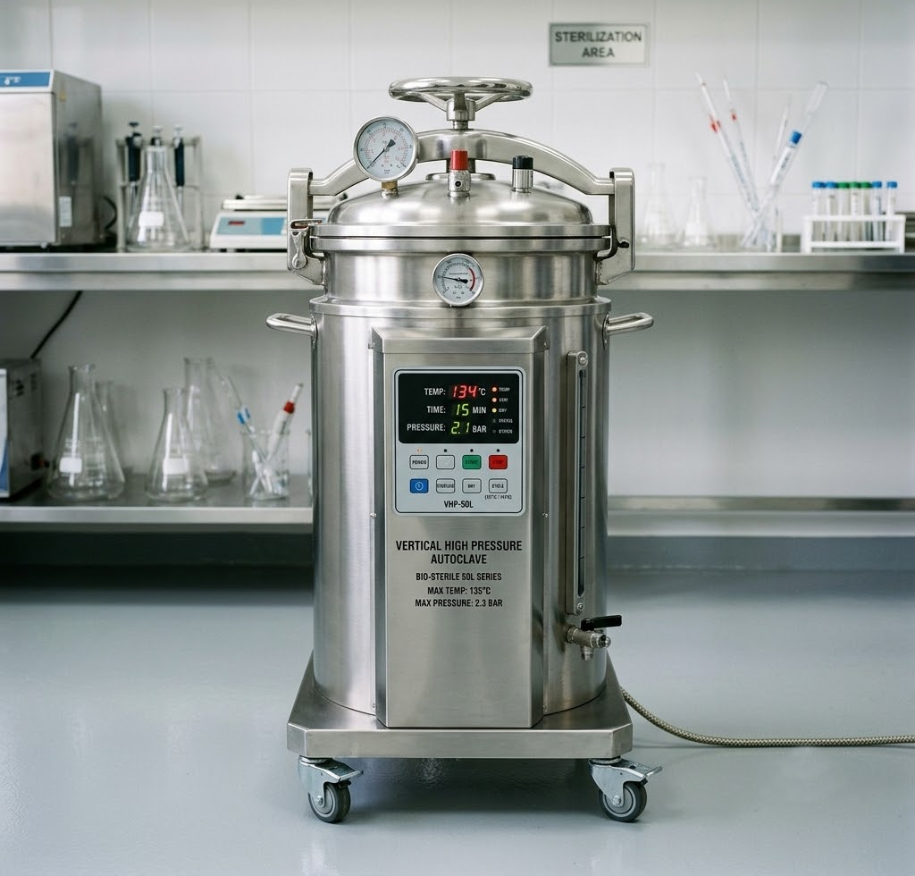 VERTICAL HIGH PRESSURE AUTOCLAVE